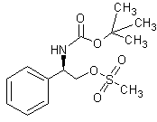 恶拉戈利中间体： N-[(1R)-2-[(甲基磺酰基)氧基]-1-苯基乙基]氨基甲酸叔丁酯